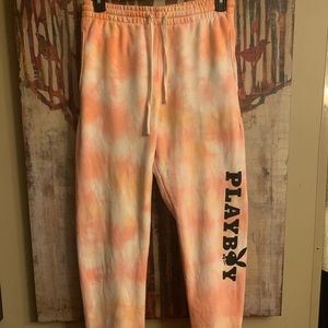 Playboy tie dye sweatpants